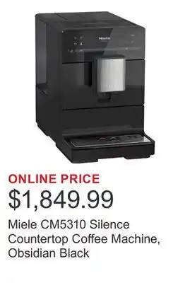 Costco Miele CM5310 Silence Countertop Coffee Machine, Obsidian Black offer