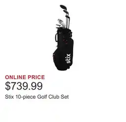 Costco Stix 10-piece Golf Club Set offer