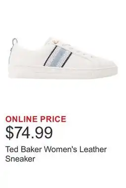 Costco Ted Baker Women's Leather Sneaker offer