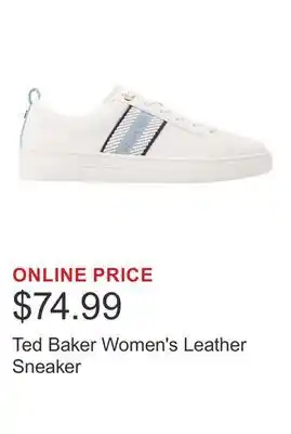 Costco Ted Baker Women's Leather Sneaker offer