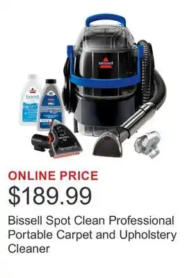 Costco Bissell Spot Clean Professional Portable Carpet and Upholstery Cleaner offer