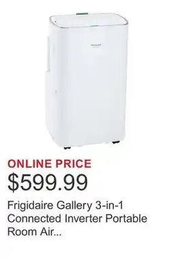 Costco Frigidaire Gallery 3-in-1 Connected Inverter Portable Room Air Conditioner 10,500 BTU SACC offer
