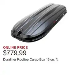 Costco Duraliner Rooftop Cargo Box 16 cu. ft offer