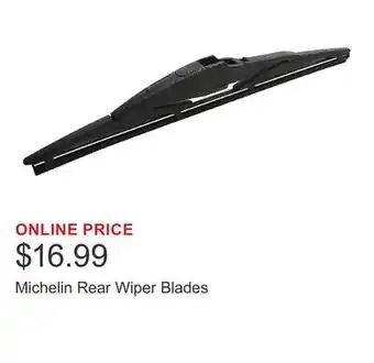 Costco Michelin Rear Wiper Blades offer