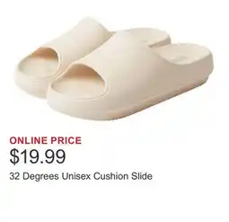 Costco 32 Degrees Unisex Cushion Slide offer