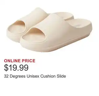 Costco 32 Degrees Unisex Cushion Slide offer