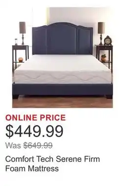 Costco Comfort Tech Serene Firm Foam Mattress offer