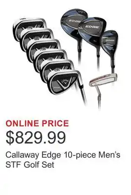 Costco Callaway Edge 10-piece Men's STF Golf Set offer