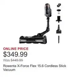 Costco Rowenta X-Force Flex 15.6 Cordless Stick Vacuum offer