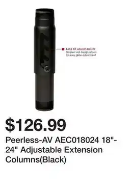 Newegg Peerless-AV AEC018024 18-24 Adjustable Extension Columns(Black) offer