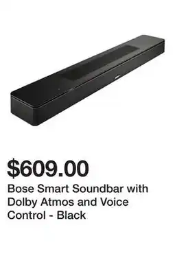 Newegg Bose Smart Soundbar with Dolby Atmos and Voice Control - Black offer