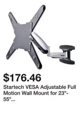 Newegg Startech VESA Adjustable Full Motion Wall Mount for 23-55 Displays FHA-TV-WALL-MOUNT offer