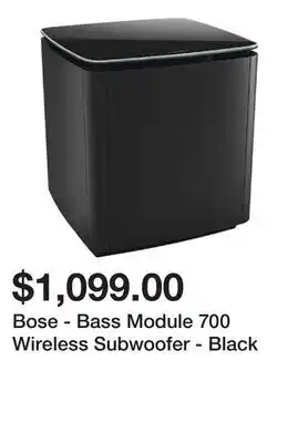 Newegg Bose - Bass Module 700 Wireless Subwoofer - Black offer