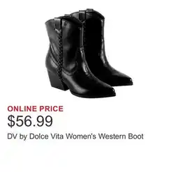 Costco DV by Dolce Vita Women's Western Boot offer