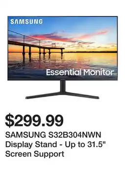 Newegg SAMSUNG S32B304NWN Display Stand - Up to 31.5 Screen Support offer