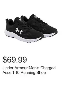Costco Under Armour Men's Charged Assert 10 Running Shoe offer