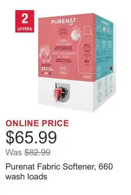 Costco Purenat Fabric Softener, 660 wash loads offer
