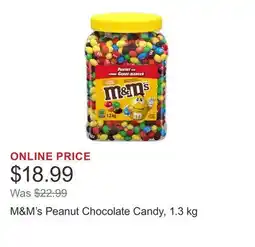 Costco M&M's Peanut Chocolate Candy, 1.3 kg offer