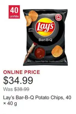 Costco Lay's Bar-B-Q Potato Chips, 40 × 40 g offer
