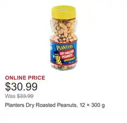 Costco Planters Dry Roasted Peanuts, 12 × 300 g offer