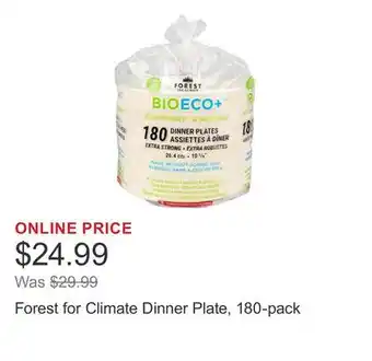 Costco Forest for Climate Dinner Plate, 180-pack offer
