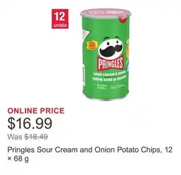 Costco Pringles Sour Cream and Onion Potato Chips, 12 × 68 g offer