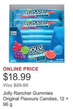 Costco Jolly Rancher Gummies Original Flavours Candies, 12 × 96 g offer
