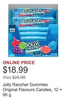 Costco Jolly Rancher Gummies Original Flavours Candies, 12 × 96 g offer