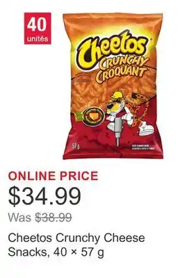 Costco Cheetos Crunchy Cheese Snacks, 40 × 57 g offer