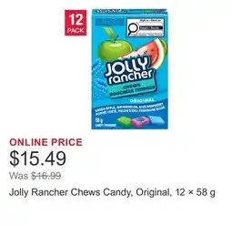 Costco Jolly Rancher Chews Candy, Original, 12 × 58 g offer