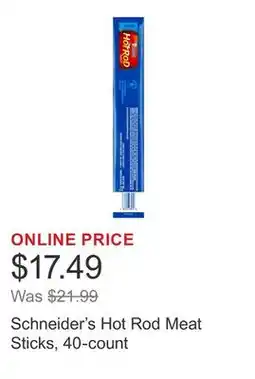 Costco Schneider's Hot Rod Meat Sticks, 40-count offer
