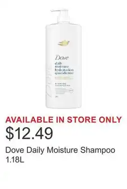 Costco Dove Daily Moisture Shampoo 1.18L offer