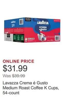 Costco Lavazza Crema é Gusto Medium Roast Coffee K Cups, 54-count offer