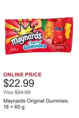 Costco Maynards Original Gummies, 18 × 60 g offer