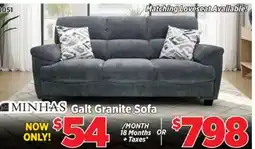 Surplus Furniture Galt Granite Sofa offer