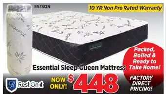 Surplus Furniture Essential Sleep Queen Mattress offer