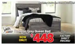 Surplus Furniture Bronyan Grey Queen Bed offer