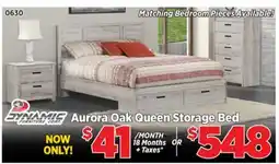 Surplus Furniture Aurora Oak Queen Storage Bed offer