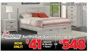 Surplus Furniture Aurora Oak Queen Storage Bed offer