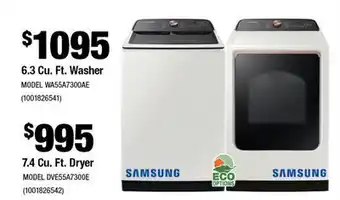 Home Depot 6.3 Cu. Ft. Washer offer