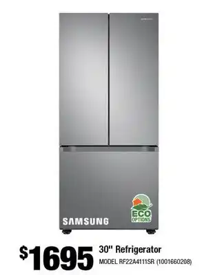 Home Depot 30 Refrigerator offer