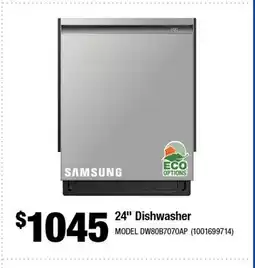 Home Depot 24 Dishwasher offer