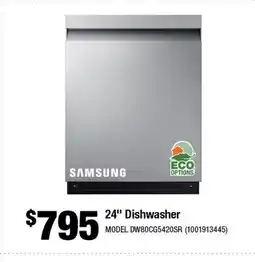 Home Depot 24 Dishwasher offer