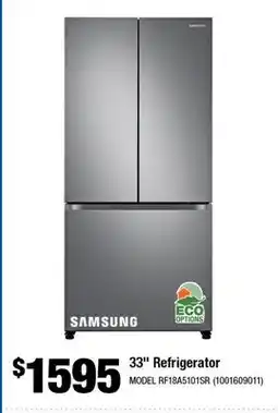 Home Depot 33 Refrigerator offer