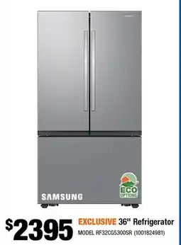 Home Depot EXCLUSIVE 36 Refrigerator offer