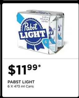 The Beer Store PABST LIGHT offer