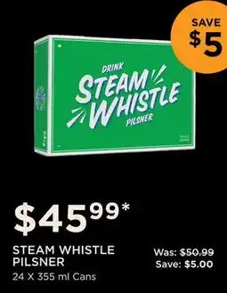 The Beer Store STEAM WHISTLE PILSNER offer