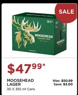 The Beer Store MOOSEHEAD LAGER offer