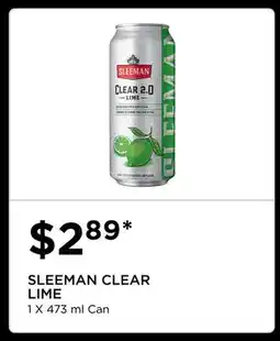The Beer Store SLEEMAN CLEAR LIME offer