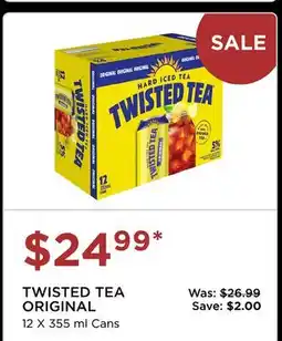 The Beer Store TWISTED TEA ORIGINAL offer